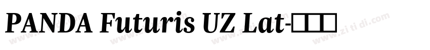 PANDA Futuris UZ Lat字体转换